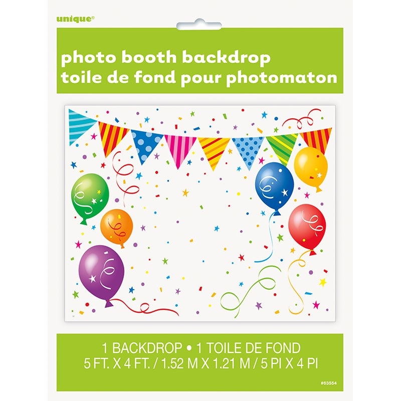 Art-colored party fever photo wall Happy Birthday