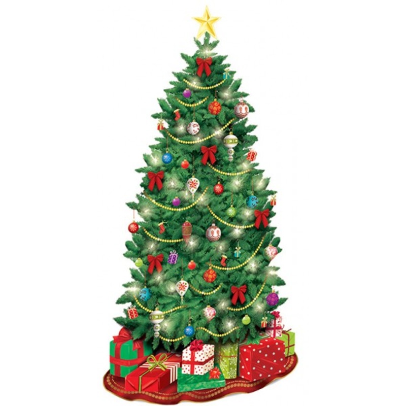 Christmas Tree Wall Backdrop 85cm x 1.65m