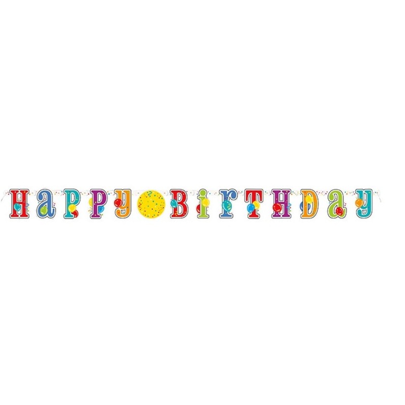 Colorful Balloon Party Happy Birthday Garland