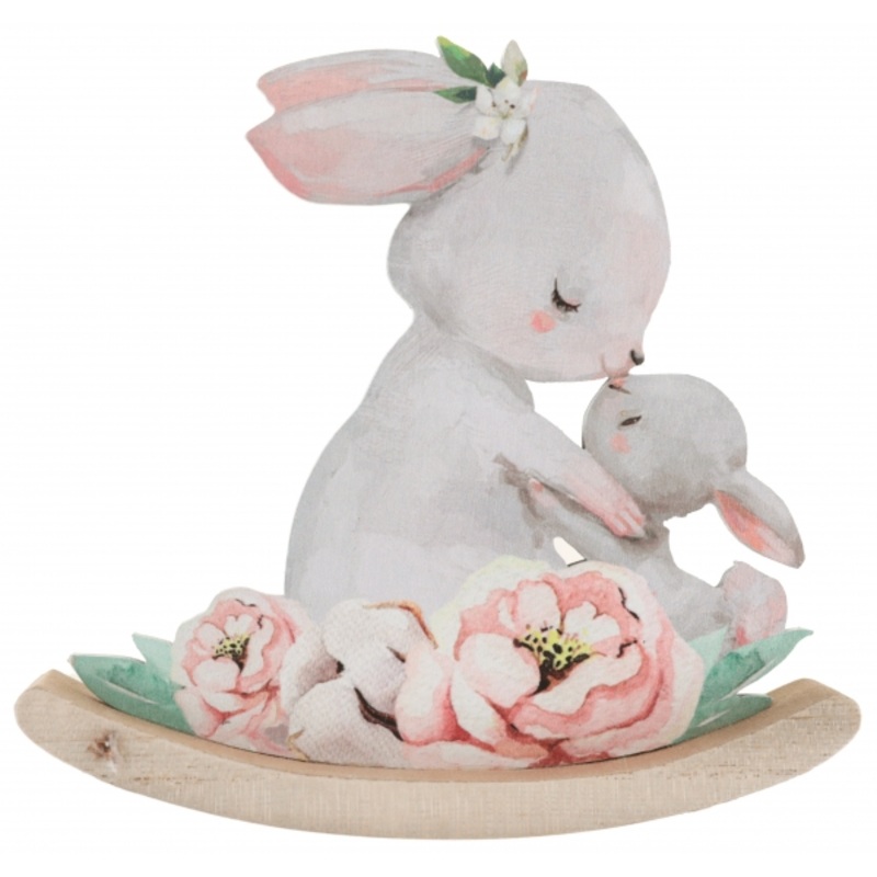 Easter nostalgia bunny decoration figure 11.5 x 13cm