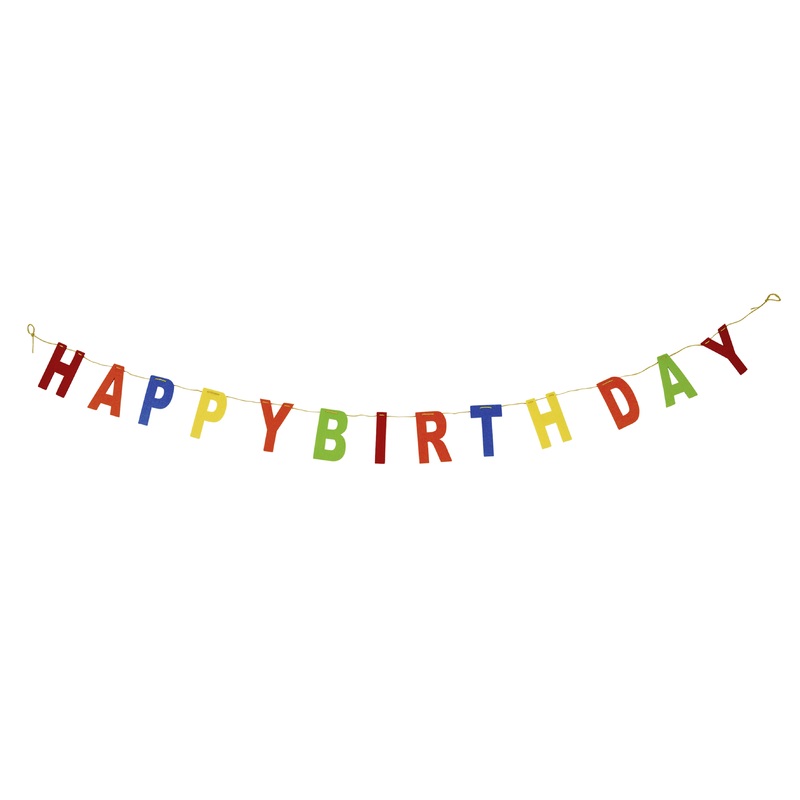 Felt birthday garland 200cm