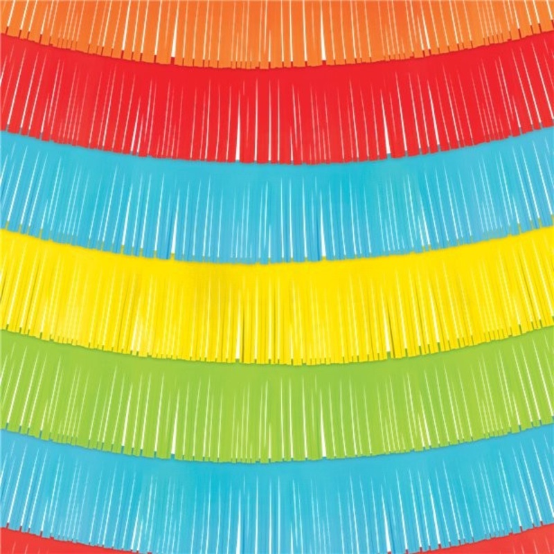 Fiesta Mexicana fringed wall backdrop
