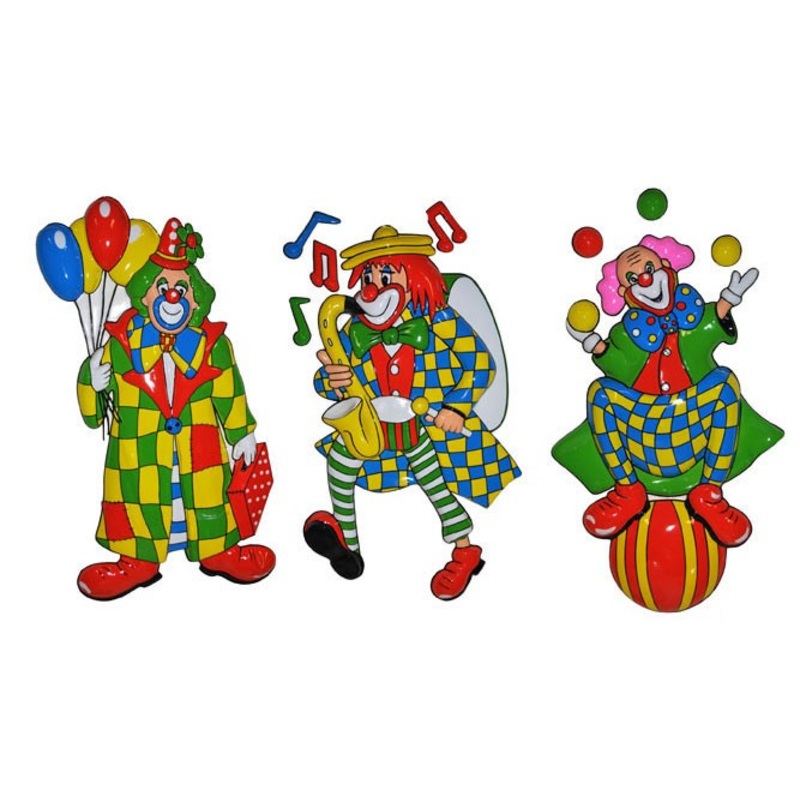Funny clowns murals