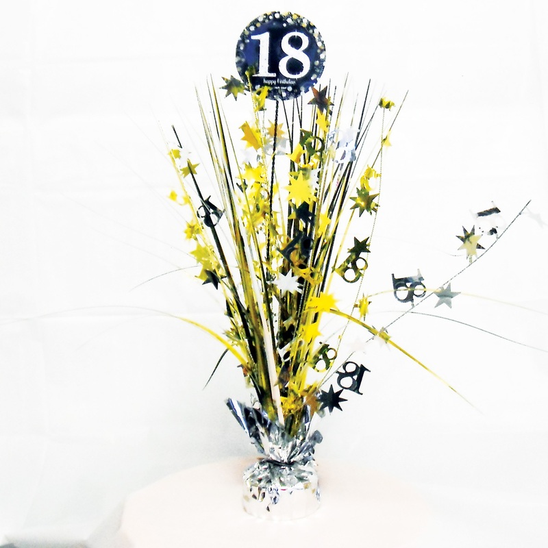 Golden 18th Birthday table fountain 46cm