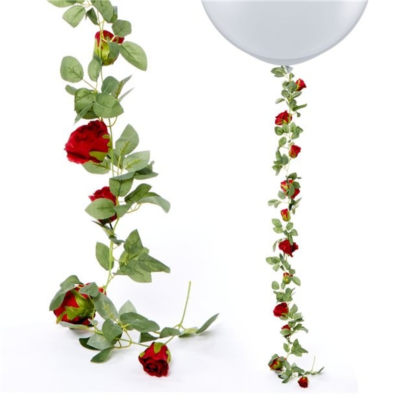 Red rose garland 1.75m
