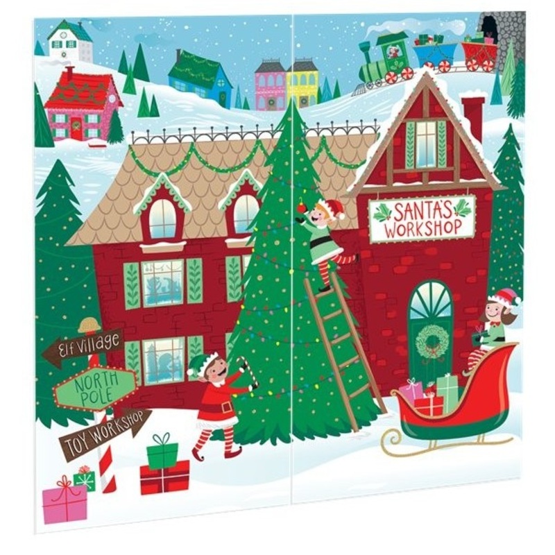 Santa's workshop wall backdrop 1.65m
