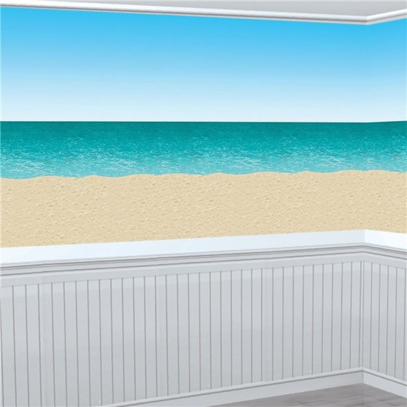 Sea and beach wall backdrop 9.1m