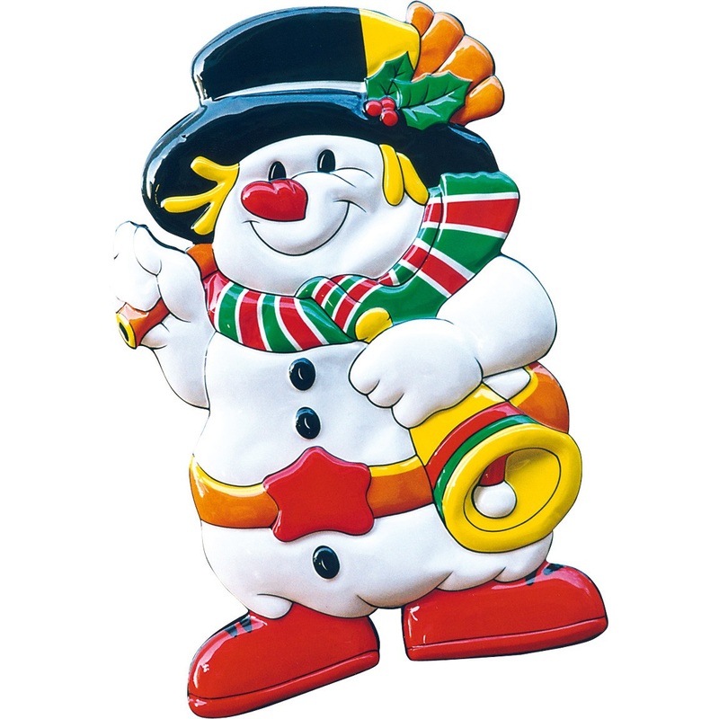 Snowman wall decoration 49 x 76cm