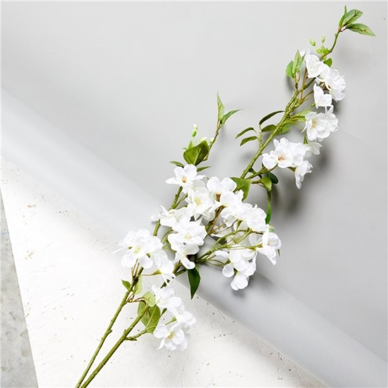 White cherry blossom flower decoration 1.3m