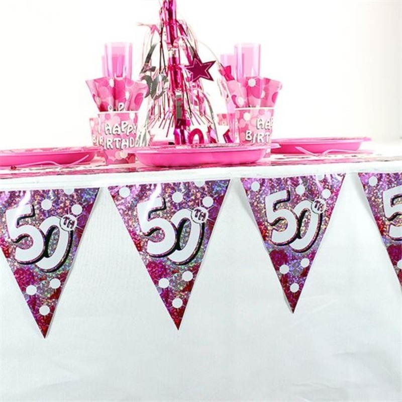 All about my 50th Birthday pennant chain 4m