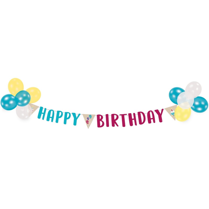 Birthday Wishes decoration set 20 pieces
