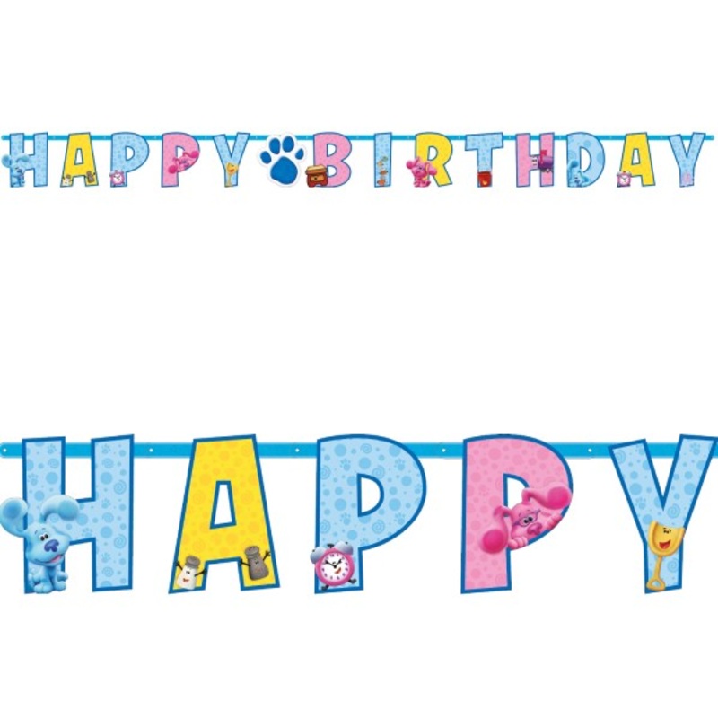 Blues Clues birthday garland 1.8m