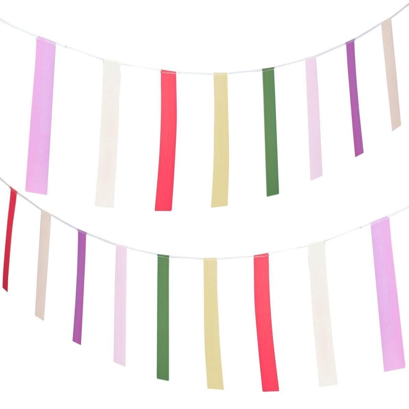 Boho Flowers Stripe Garland 5m