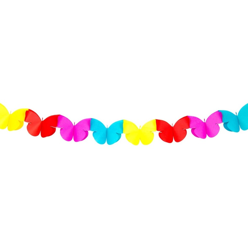 Colorful butterfly garland 2m
