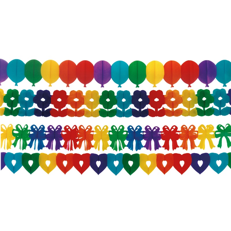 Colorful garland 20 x 400 cm