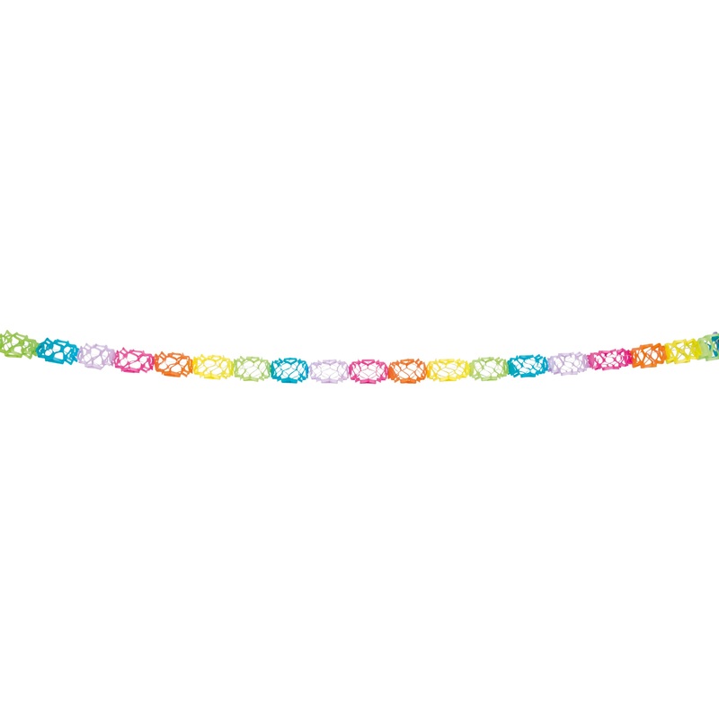 Colorful party garland 6m