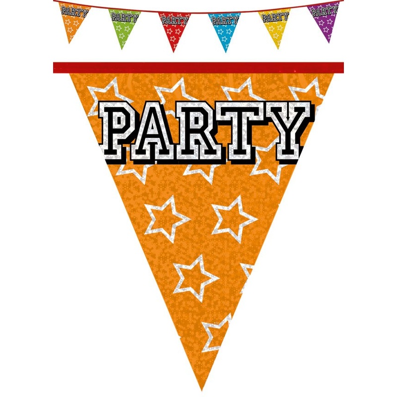 Colorful party pennant chain