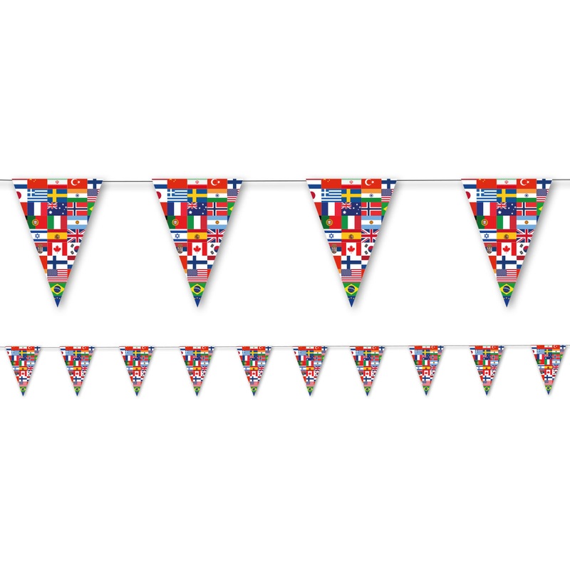 Country party paper pennant chain 3.5mx 30cm
