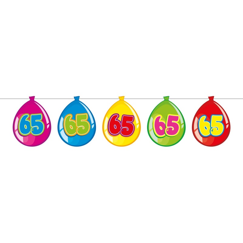 Funny 65th birthday garland 10m