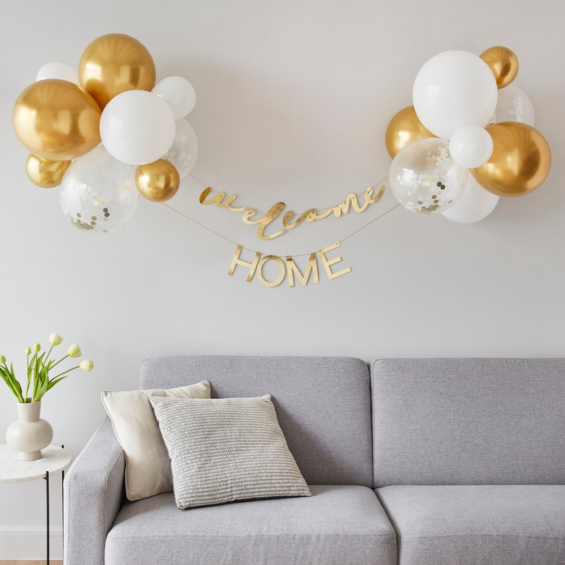 Golden Welcome Home Garland Set