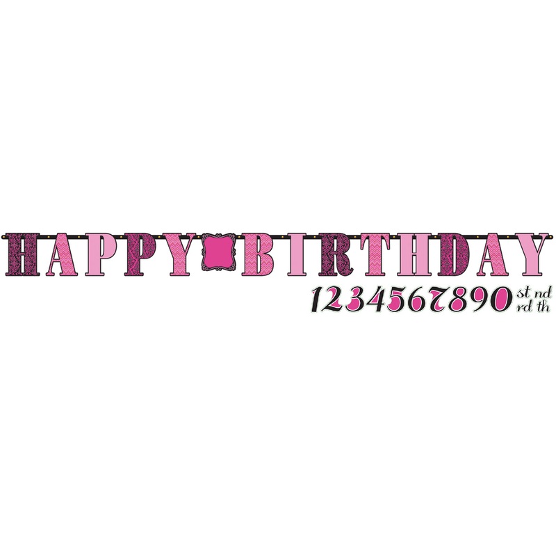 Happy Birthday Fabulous Girl Garland Customizable 320cm