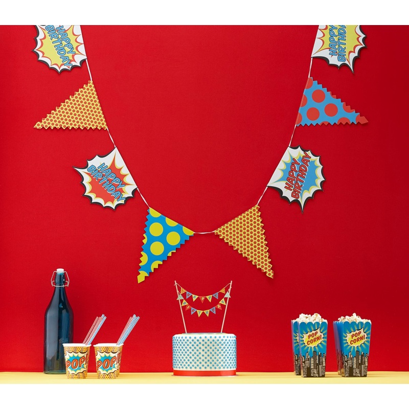 Happy Birthday Pop Art Bunting