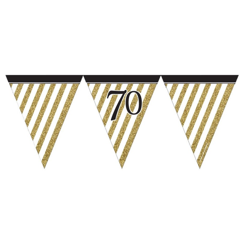 Magical 70th Birthday pennant chain 3.7m