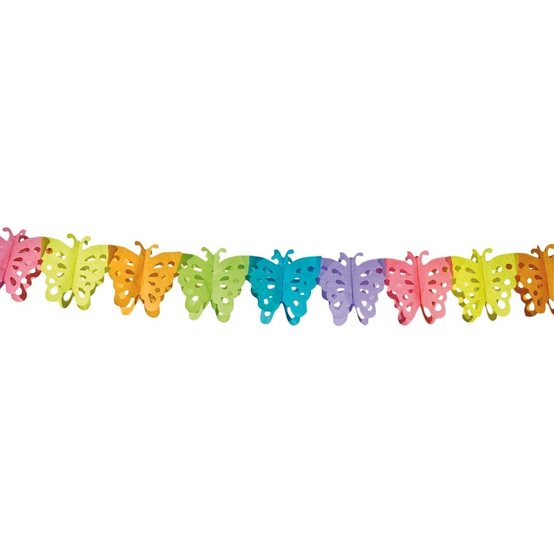 Paper garland butterfly 6m
