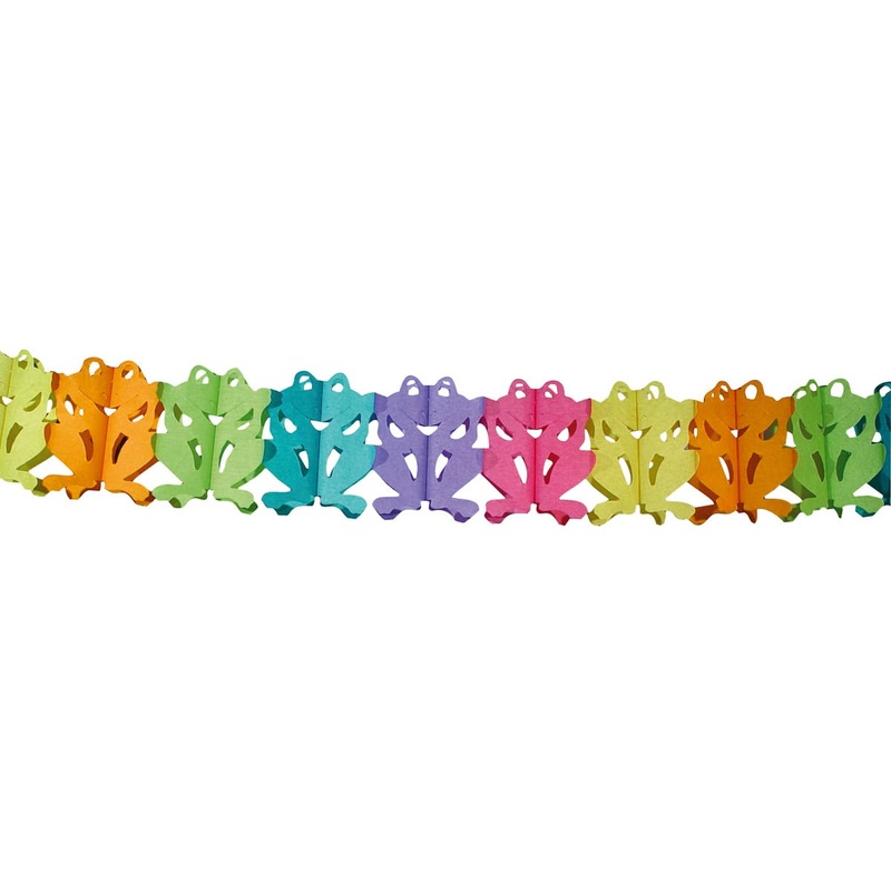 Paper garland frog 6m