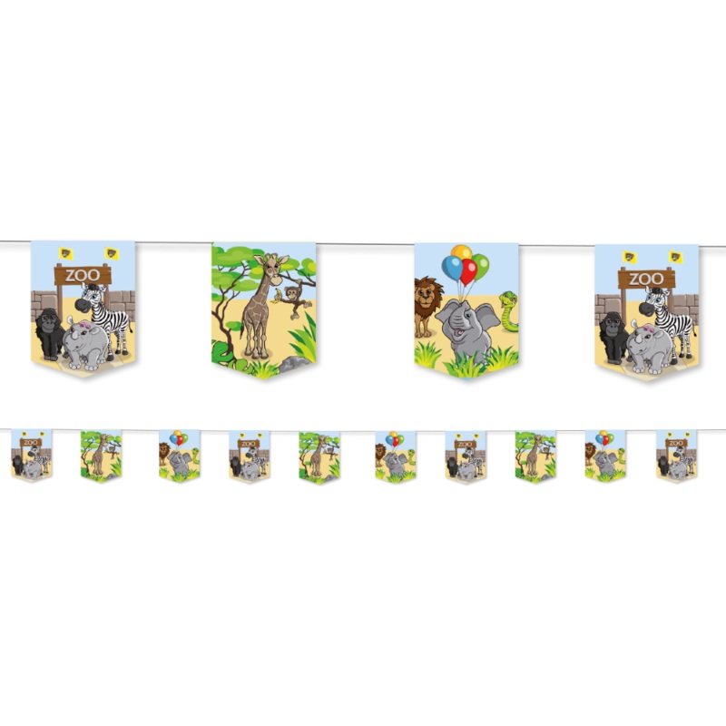 Party at the zoo pennant chain 3.5m