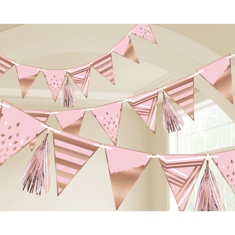 Pennant chain tinsel rose gold 2.55m