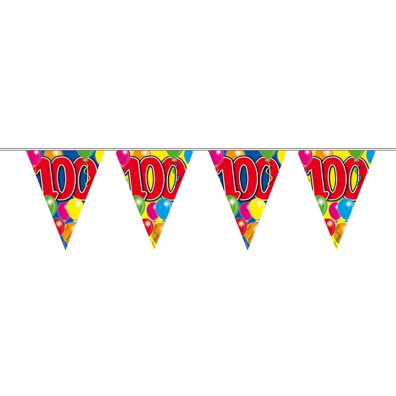 Spectacular 100th Birthday pennant chain 10m
