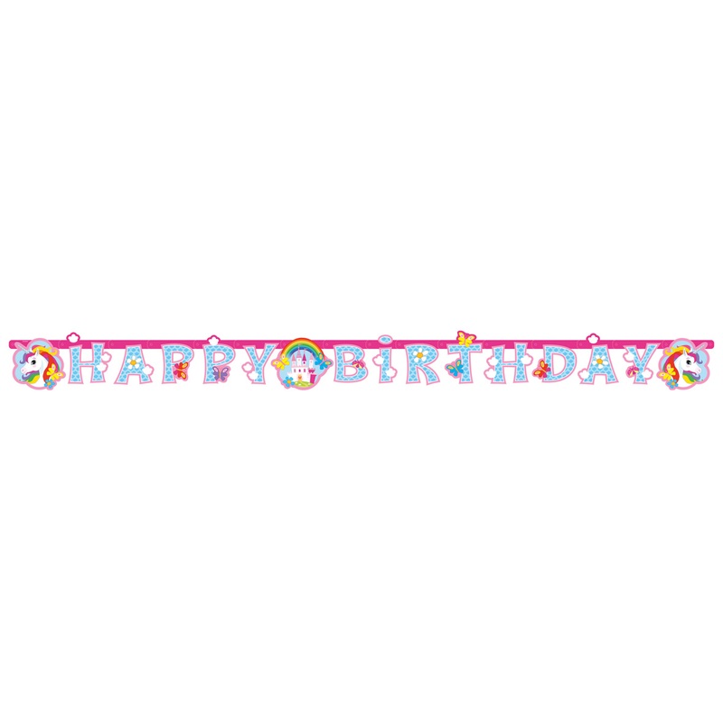 Unicorn World Deco Banner 180x15cm