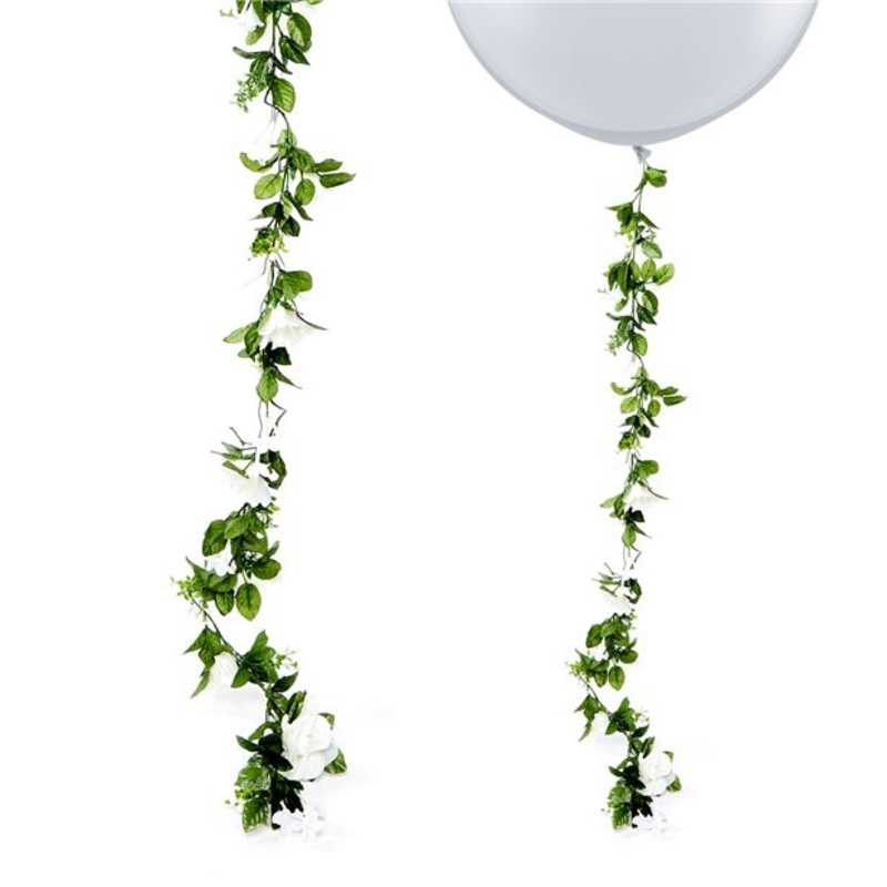 White rose garland 1.8m