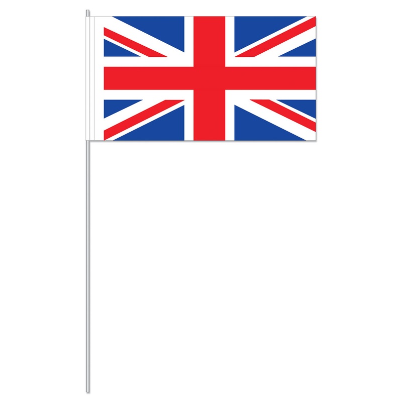 10 Great Britain paper flags 39cm