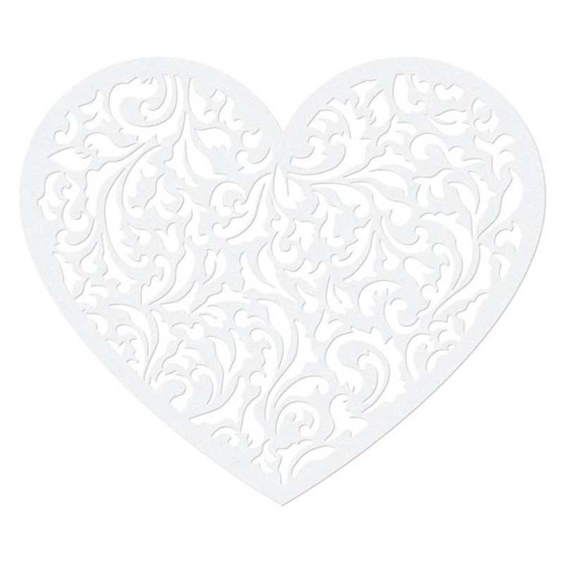 10 Loving Hearts decorative hearts 12 x 10cm