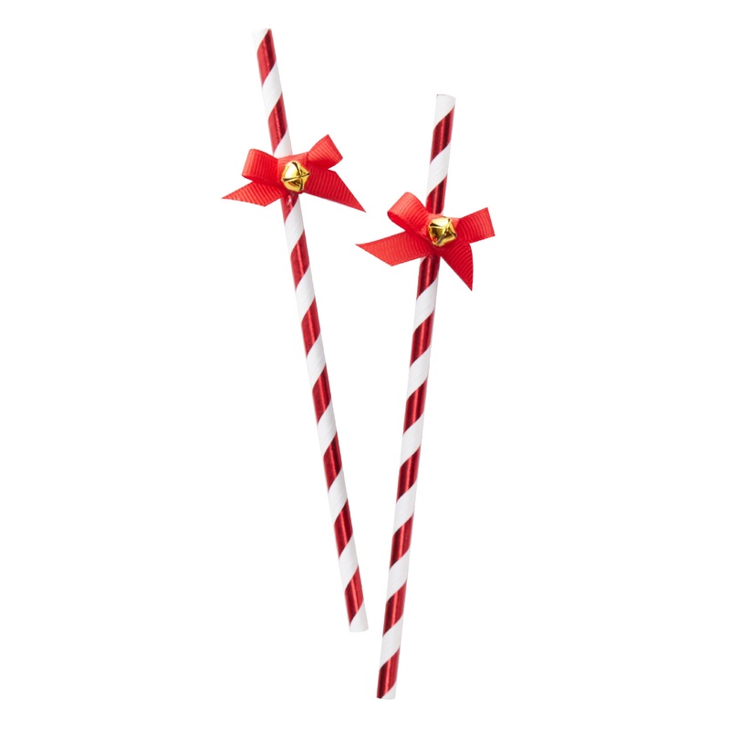 10 Nordic Christmas straws 19.5cm