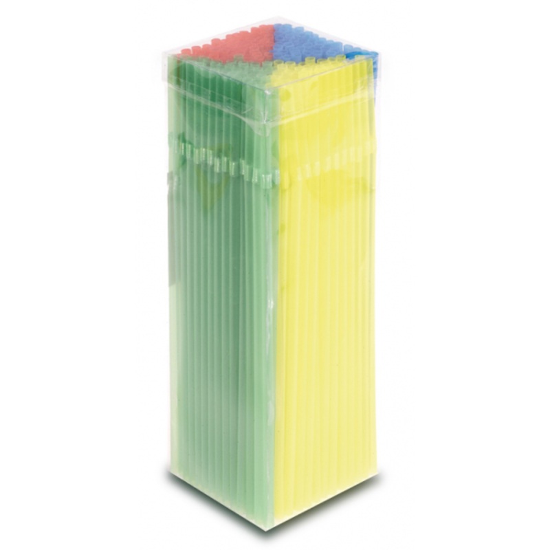 100 colorful summer straws 24cm