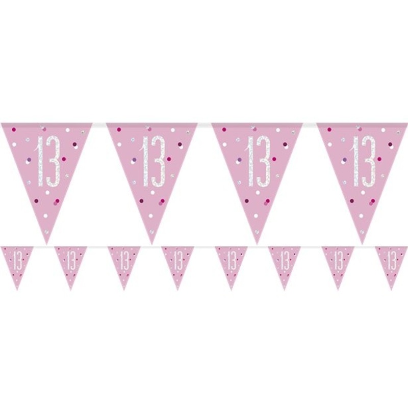 13th birthday holographic garland 2.75m