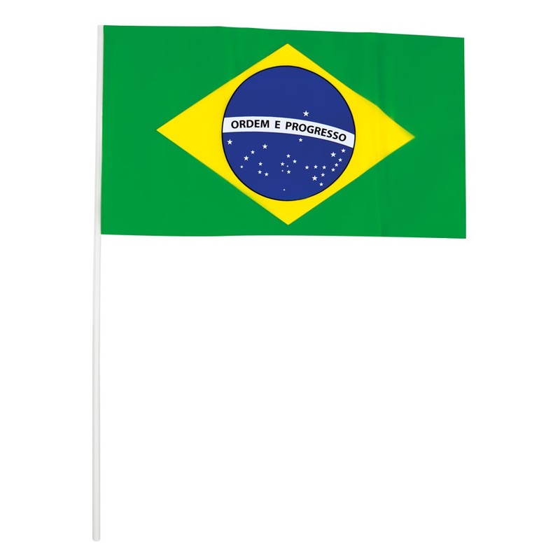 20 Brazilian hand flags