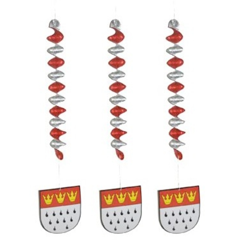 3 Cologne coat of arms hanging spirals