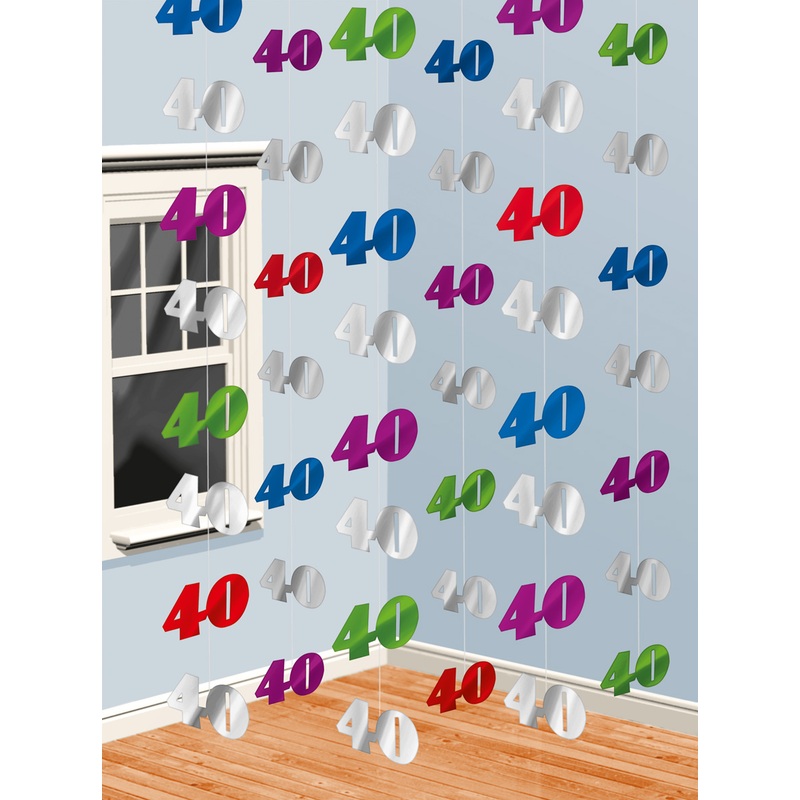 40th Celebration hanging decoration 210cm