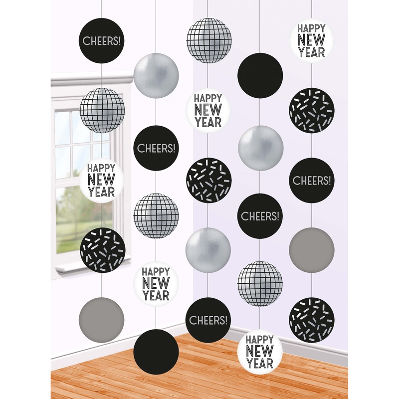 5 New Year Disco hangers 1.5m