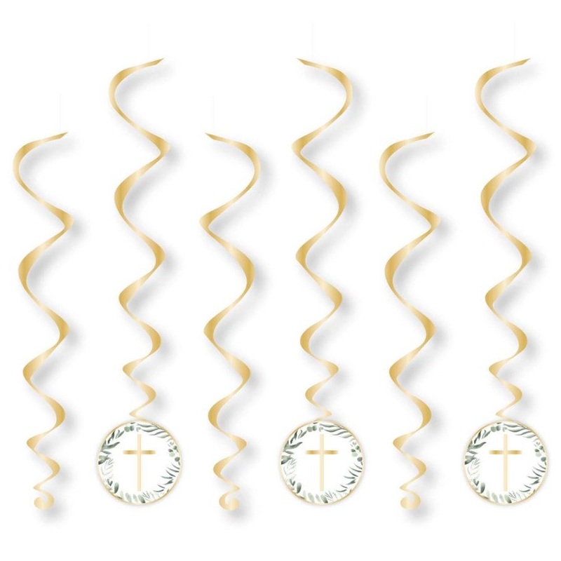6 Floral Church spiral hangers