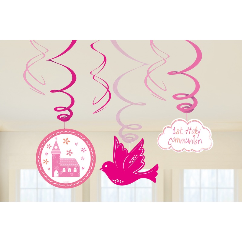 6 swirls communion pink