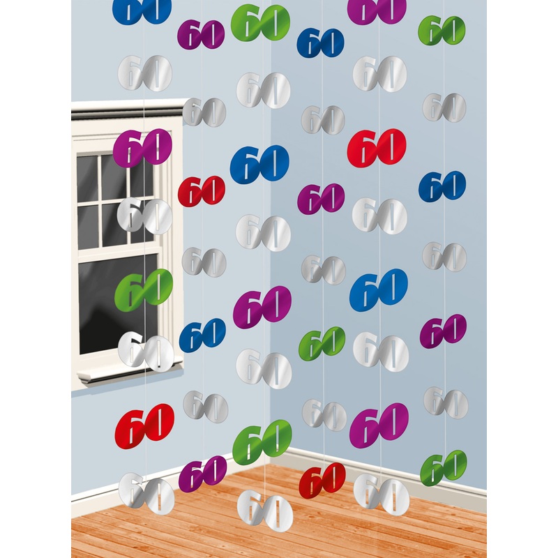 60th Celebration hanging decoration 210cm