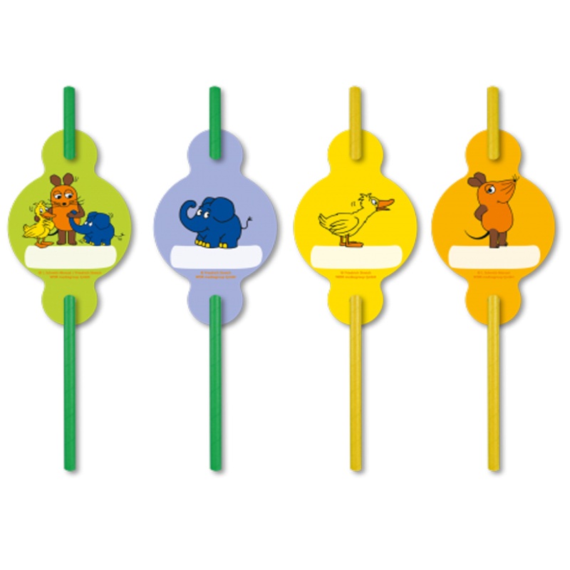 8 Send mit der Maus Paper straws 19.5cm