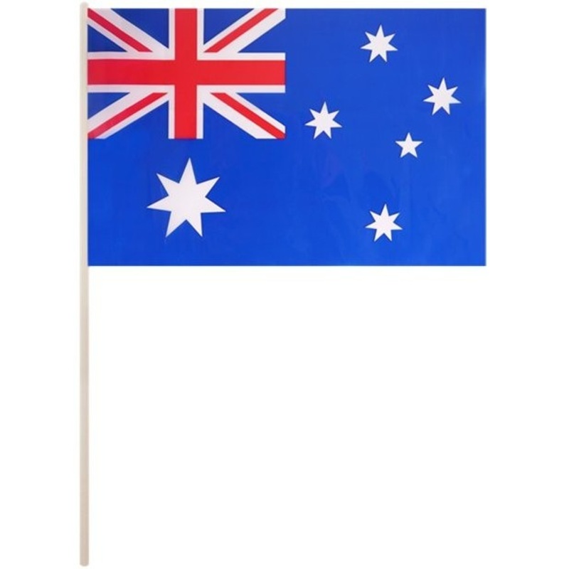 Australia flag including staff