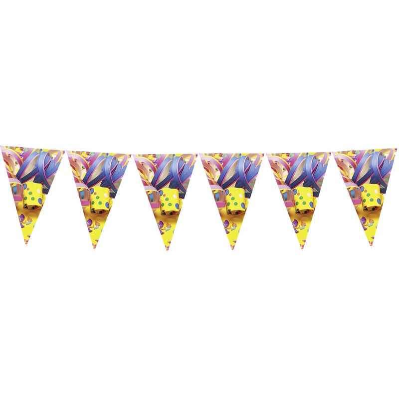 Colorful party fever pennant chain 4m