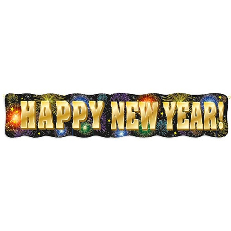 Flashing Fireworks Banner 1.37m